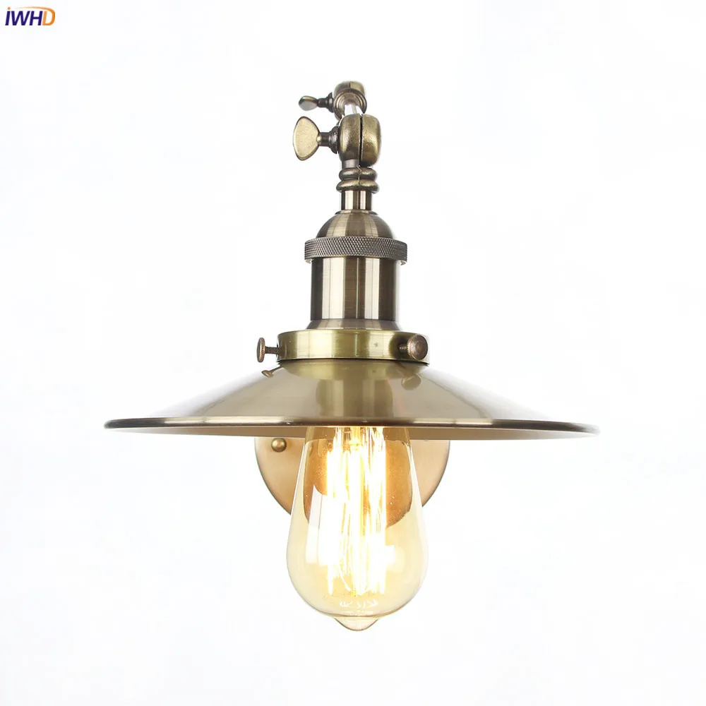 

IWHD RH Loft Decor Retro Industrial Wall Light Fixtures Bedroom Living Room Stair Edison Swing Long Arm Vintage Wall Lamp Sconce