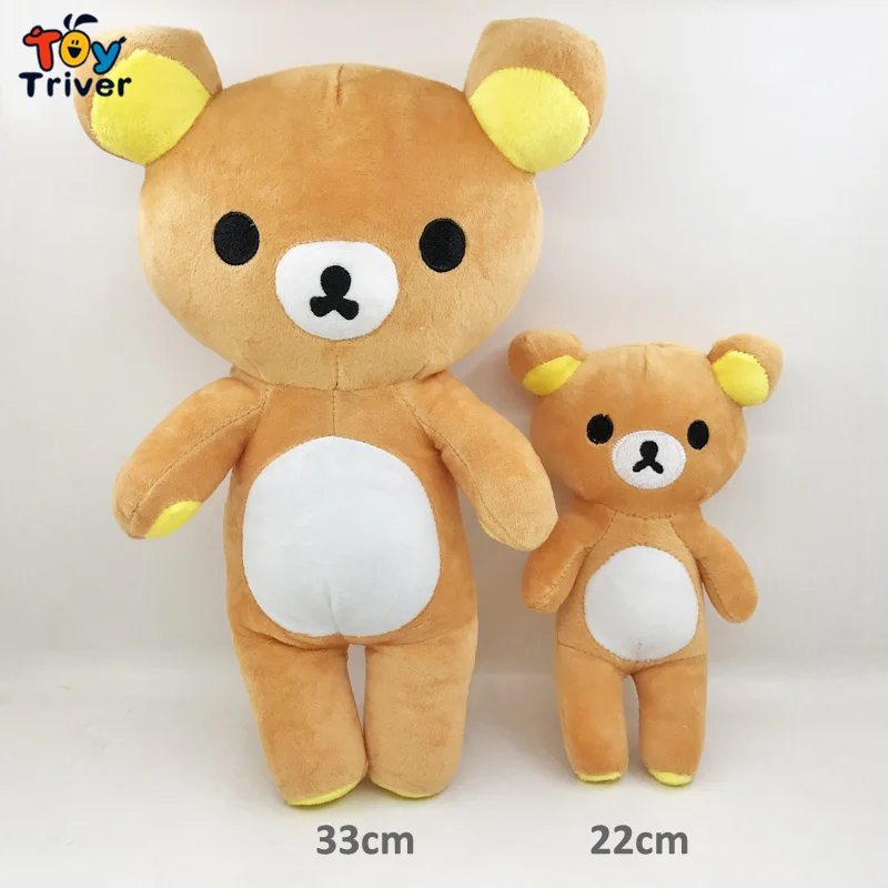 Kawaii аниме рилаккума медведь Plushie плюшевых игрушек мишки мягкие Животные Кукла