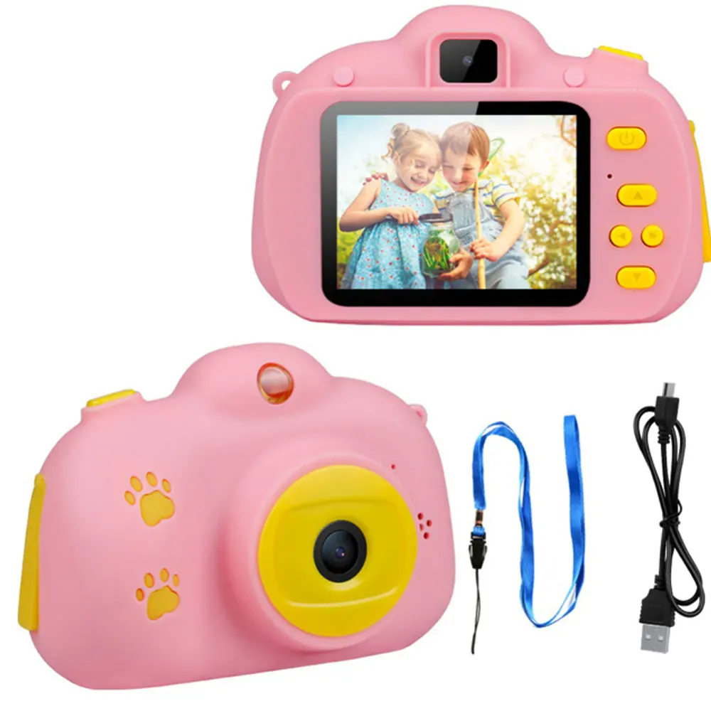 2-дюймовый ЖК-экран детская игрушечная камера комплект Дети видеокамеры Мини