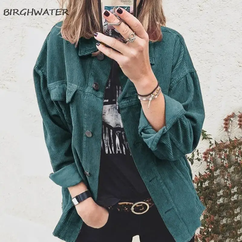 

Corduroy Blouse Women Thick Warm Women's Shirt Ladies Casual Button Blouse Feminina Women Shirts With Pocket Blouse