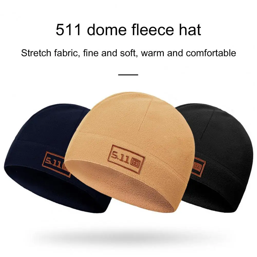 

40%HOTDome Hat Single Layer Keep Warm Fleece Thickened Cap Windproof Warm Hood Hat for Outdoor Activities