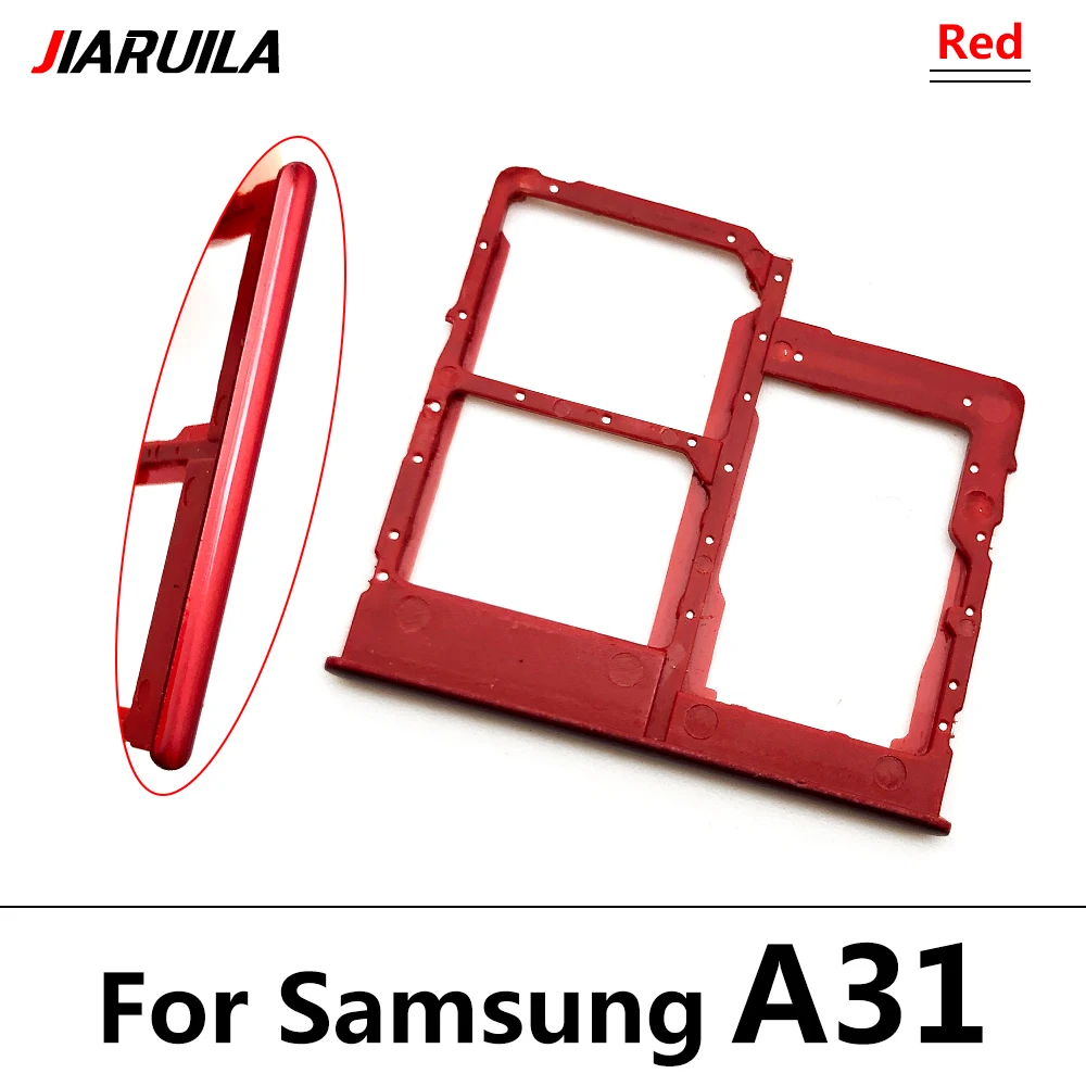 Dual-Card Sim Tray Holder For Samsung Galaxy A12 A31 A51 A71 A125F SIM Card Tray Slot Holder Adapter Socket Repair Parts images - 6