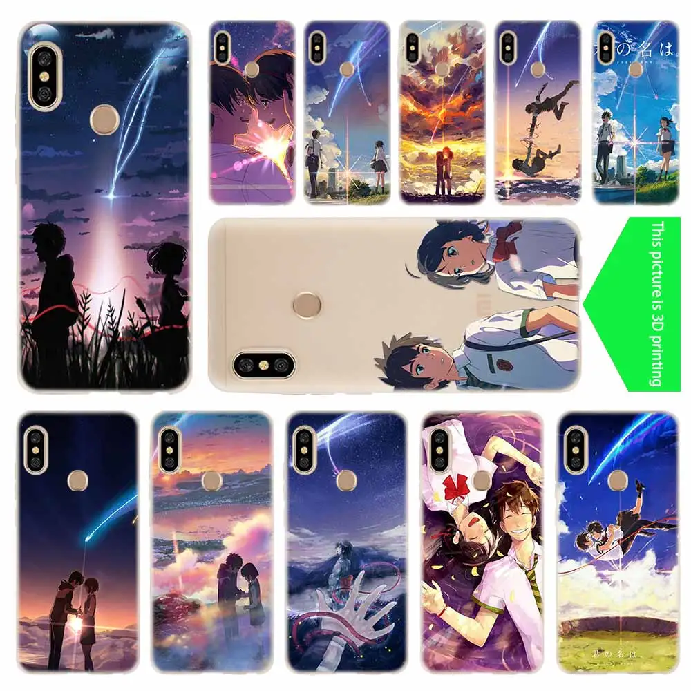 Прозрачный силиконовый чехол с японским аниме для Xiaomi Redmi 9A 8A 7A 6A 9AT Note 9 8 7 6 5 Pro 8T