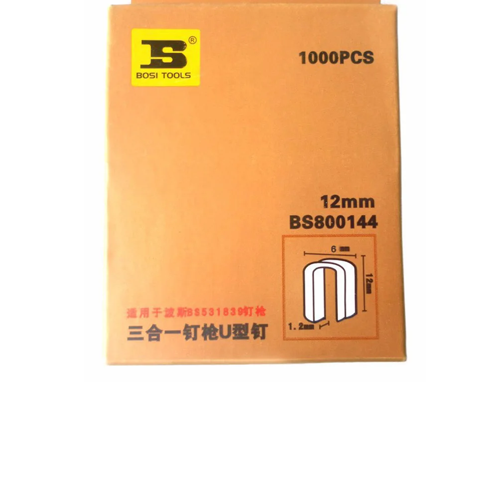 Скобы с круглой короной BOSI 1000 шт./упак. x10pack длиной 12/25 дюймов/12 мм | Обустройство