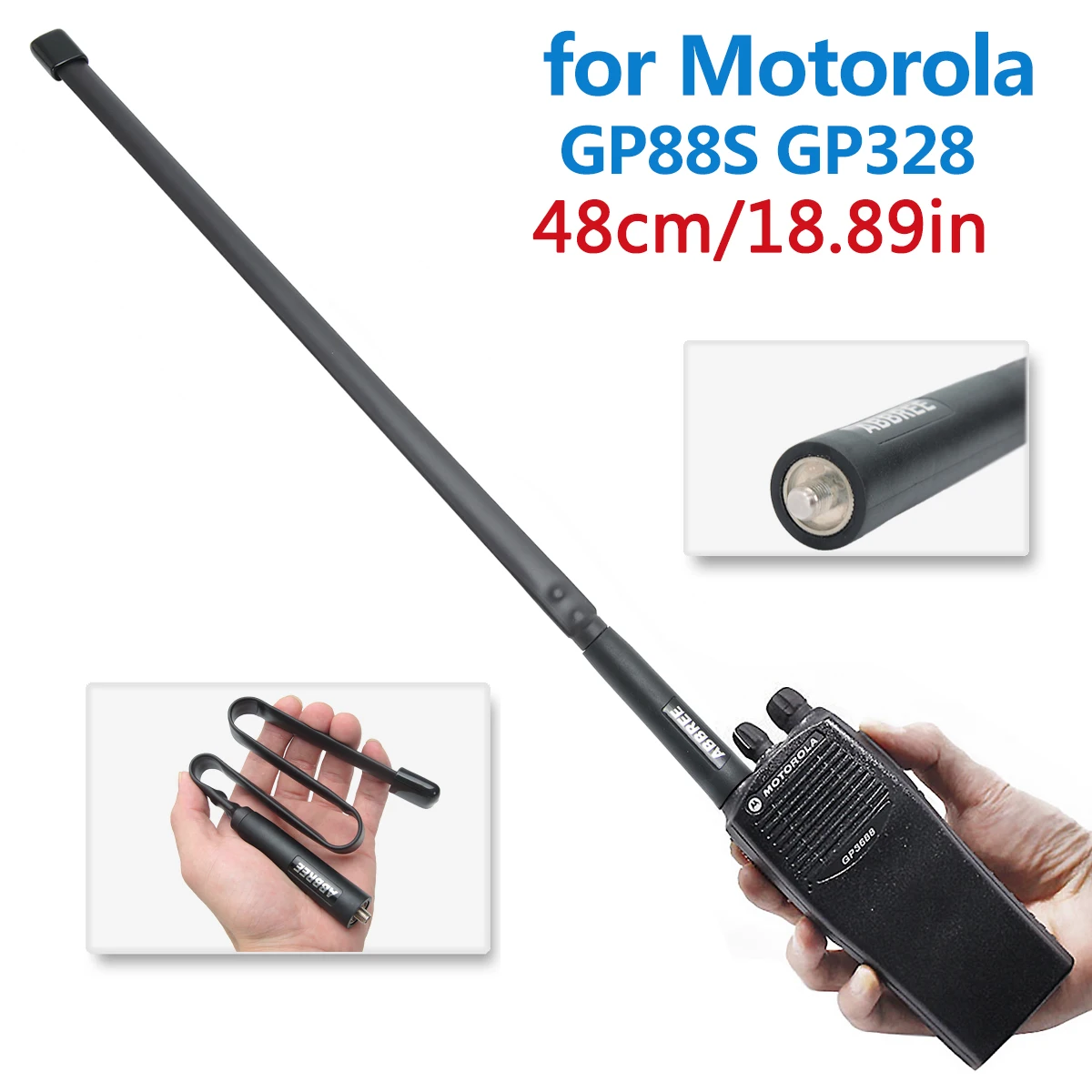 Двухдиапазонная тактическая антенна ABBREE AR-152 MX VHF UHF для Motorola GP338 GP328 GP3688 GP68 GP340 GP88S