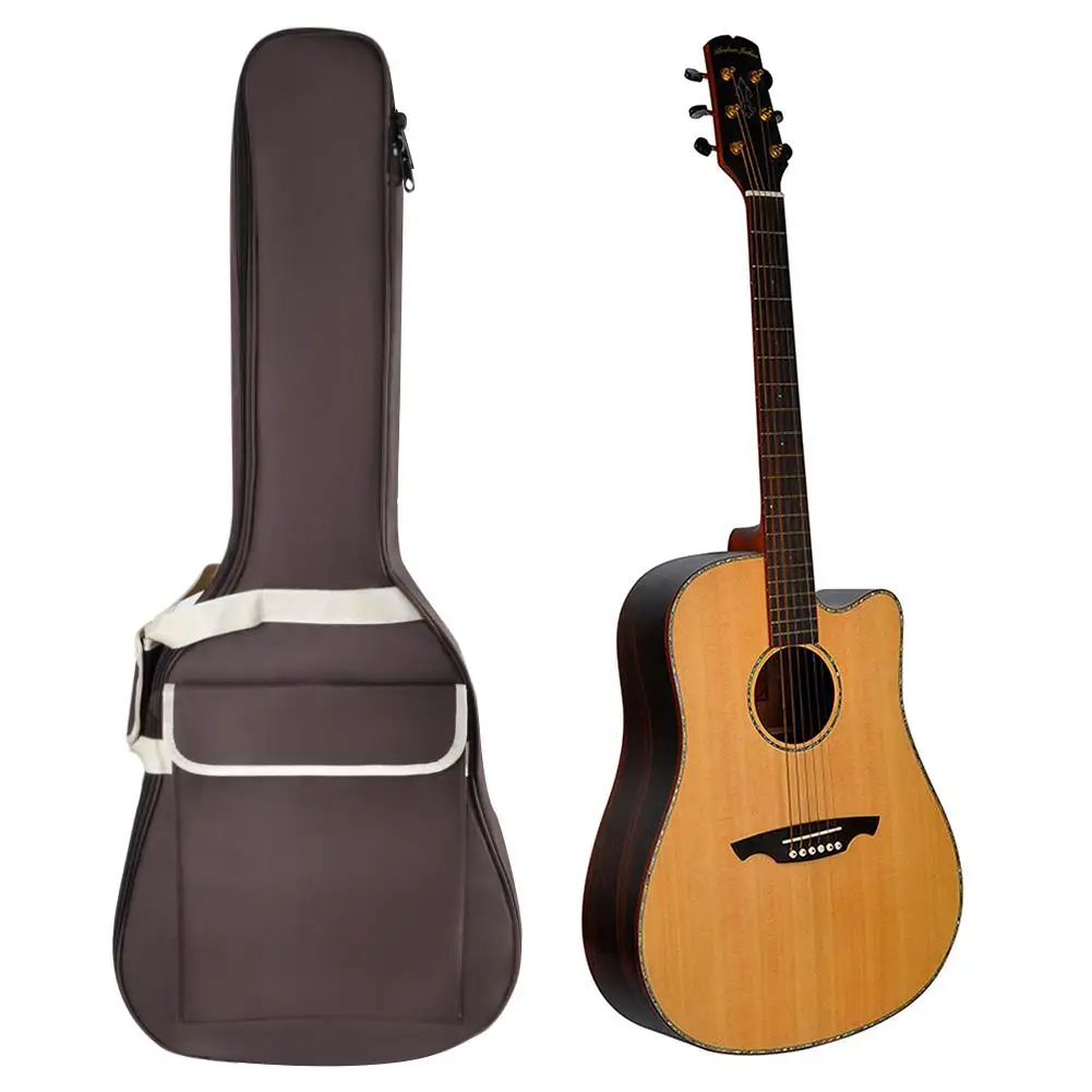 

41inch Guitar Backpack Waterproof Case Guitarra Bag with Double Shoulder Straps Thickened Padded Lining Musical Instrument