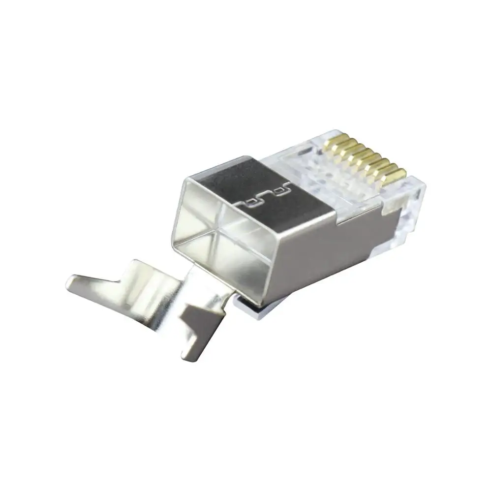 LAOA CAT7 FTP RJ45 Кристальный Кабельный соединитель медный корпус позолоченный