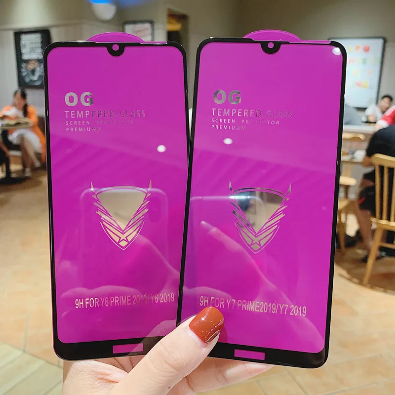Большой закаленное стекло для huawei Y9 Y6 Y7 Prime honor 20 8X Nova 5 защитный Стекло Y5 Y7 Y9 Prime Экран протектор