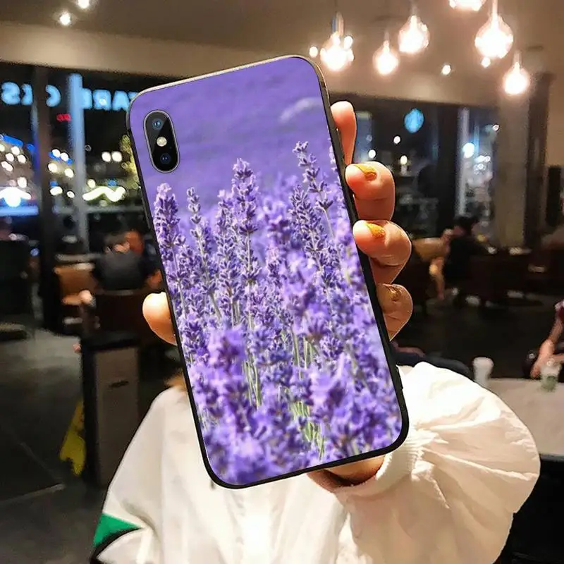 

Lavender purple flowers Phone Case for iPhone 11 12 pro XS MAX 8 7 6 6S Plus X 5S SE 2020 XR