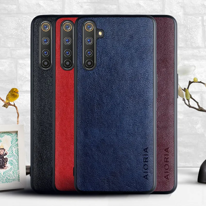 Чехол для Oppo Realme 6 Pro funda роскошный модный мягкий кожаный чехол телефона oppo realme pro -