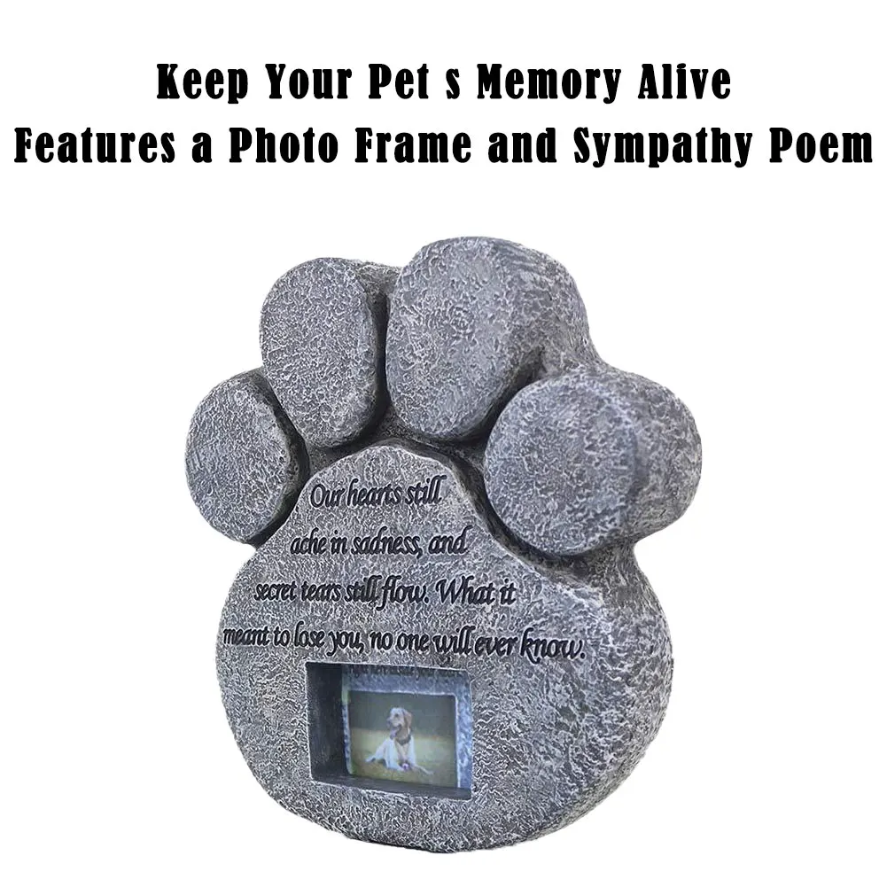 Форма лапы животных похорон дома сад надгробие памятное фото вставка гробница