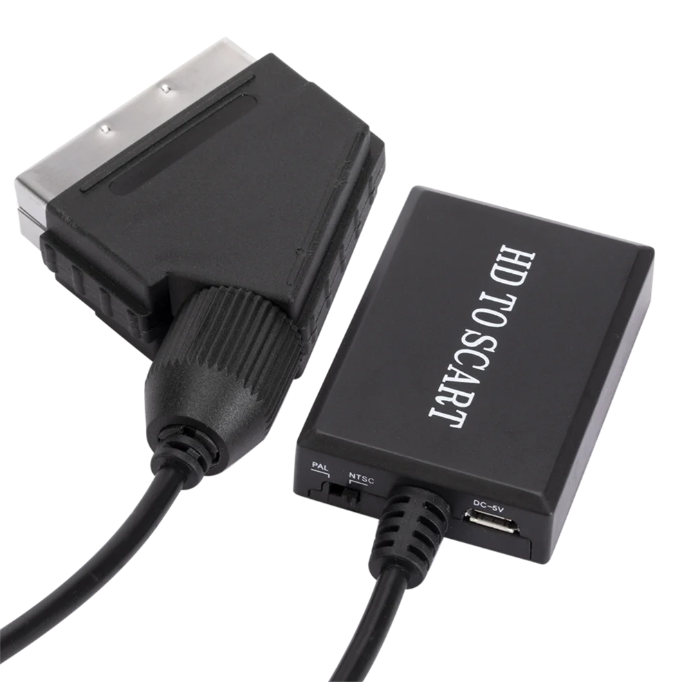 LccKaa 1080P HDMI-совместимый для SCART Видео Аудио высококлассный преобразователь