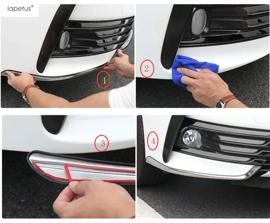 Аксессуары Lapetus, подходят для Toyota Corolla, передние противотуманные фары, лампа для век, для бровей, угловая полоса, Формовочная крышка, комплект, отделка