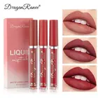 Набор бархатных матовых блесков для губ, 3 шт., комбинированный тинт для губ, водостойкая жидкая губная помада для долгого ношения, цвет губ, макияж губ, женская косметика TSLM1