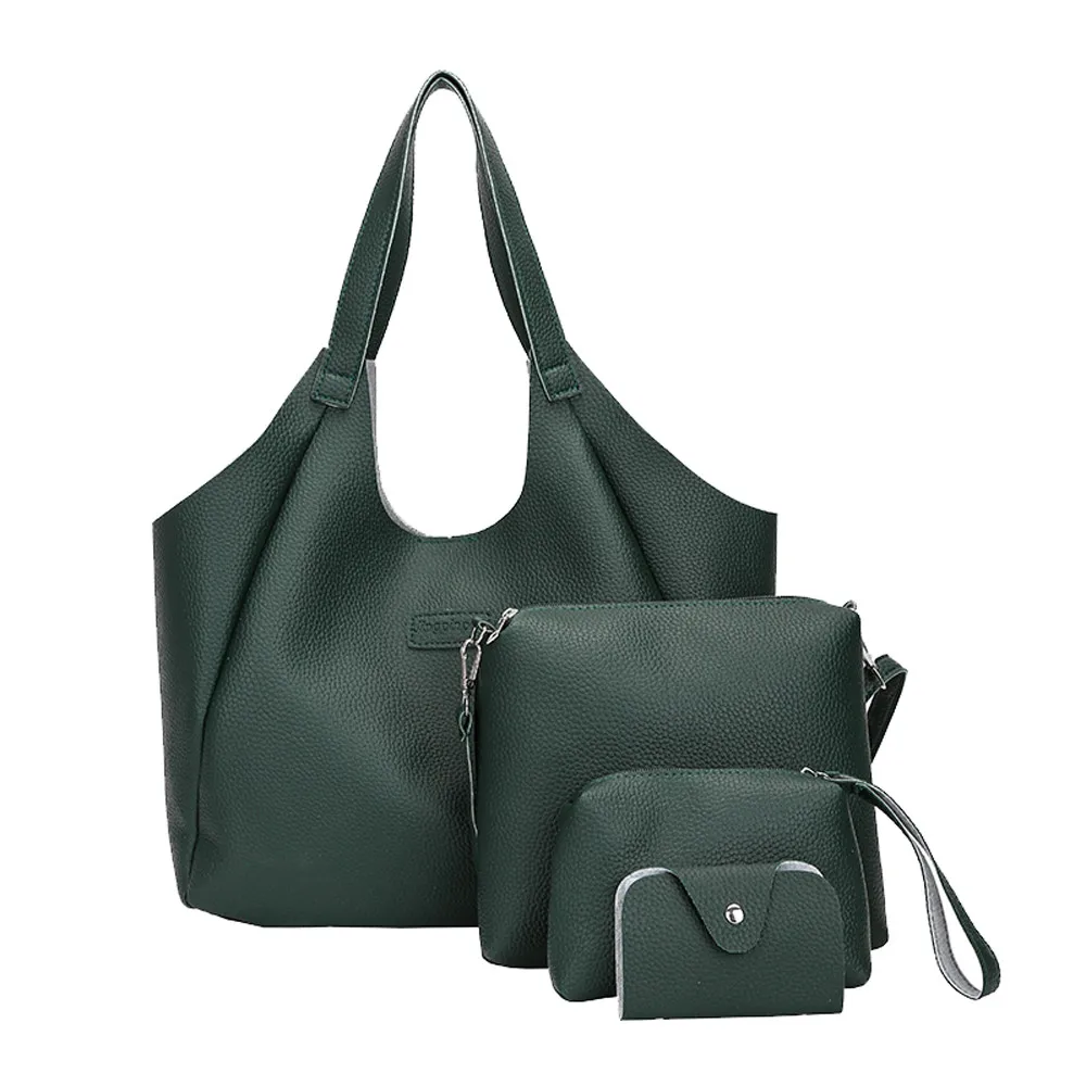 4 шт. женская сумка-мессенджер сумки кожаная сумка для женщин четыре комплекта