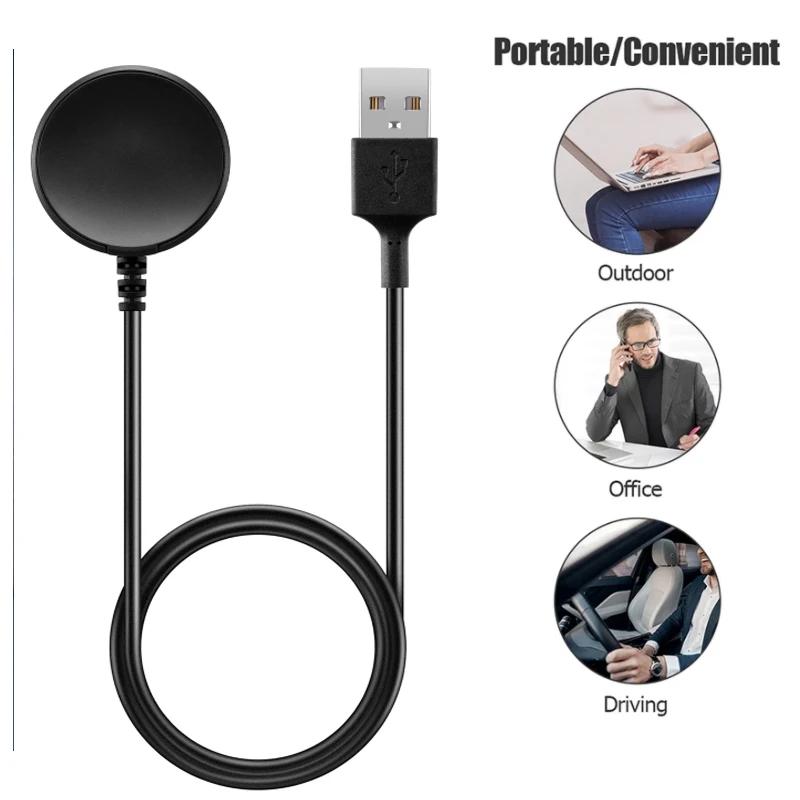 

USB Charging Cable Fast Charger Dock Power Adapter For Samsung Galaxy Watch Active 2 41mm 45mm Smart Watch Accessory For Watch 3