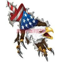 eagle ripping american flag background tool box bumper sticker vinyl decal car window body decorative stickers accessories