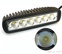 20pcs 6 inch led work light bar spotlight 12v 24v lamp vehicle 18w flood led work light