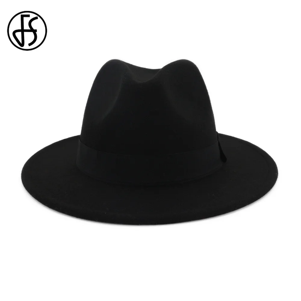 Женская фетровая шляпа FS в стиле пэчворк из шерсти и фетра с лентой широкими