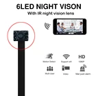 Мини-камера 1080P HD, Wi-Fi, инфракрасное ночное видение, удаленный мониторинг, поддержка TF-карты, макс. 128 ГГц, IP-камера с батареей