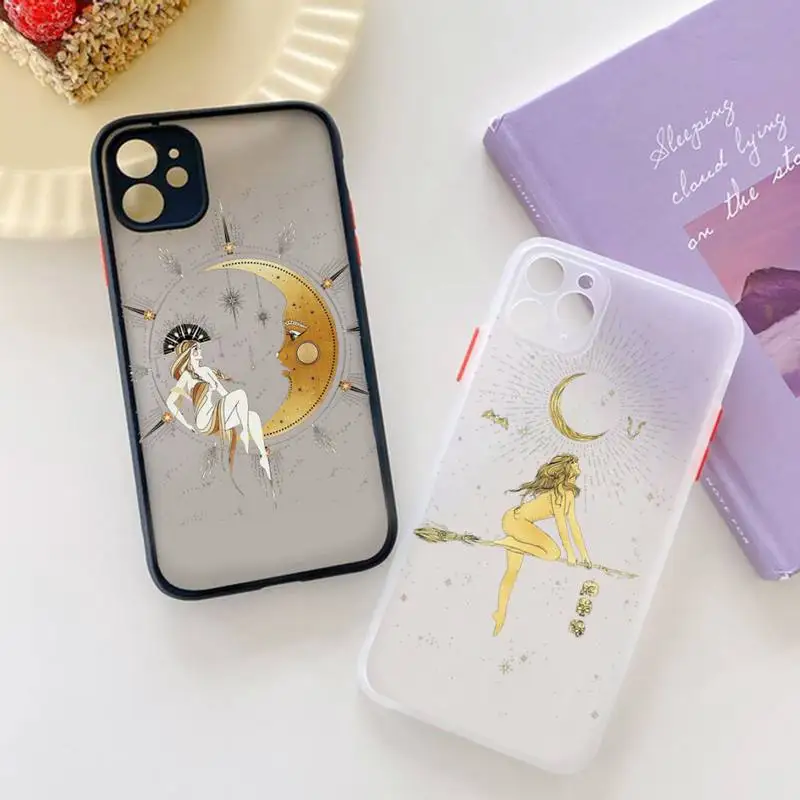 

Room of Magic Moon girl Phone Case matte transparent For iphone 7 8 11 12 plus mini x xs xr pro max cover