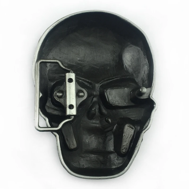 Розничная продажа металлические пряжки для ремня в стиле панк с черепом мужчин