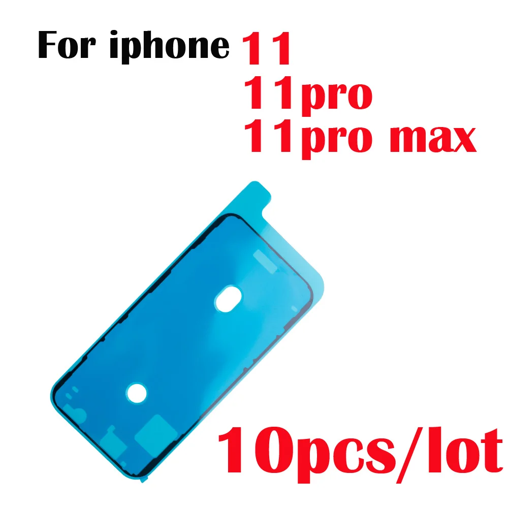 10pcs/lot Waterproof Sticker Repair Part For iPhone11 12 mini Pro Max 6s 7 8 plus LCD Screen Frame Bezel Seal Tape Glue Adhesive - купить по