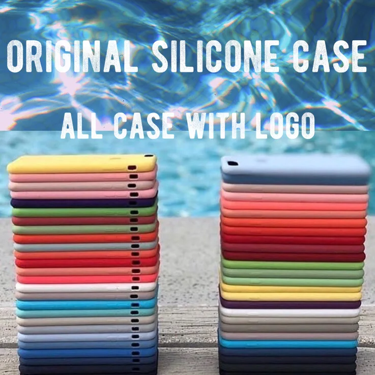 Silicone Case For iPhone XR X XS Max 11 Pro 7 Plus 8 6 6s Cases With Apple Cover Official Box |
