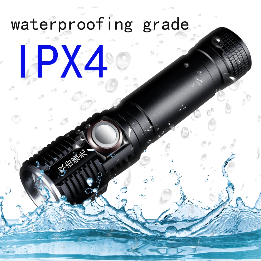 Суперъяркий светодиодный фонарик 18650 лм сенсорный переключатель перезаряжаемый