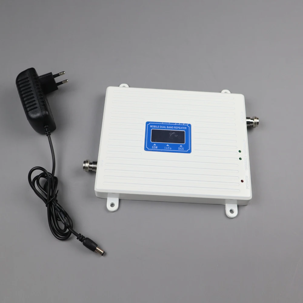 

ZQTMAX 70dB Gain 2g 4g Cell Phone Signal Repeater DCS 1800 lte Mobile Amplifier GSM Signal Booster with Antenna Set