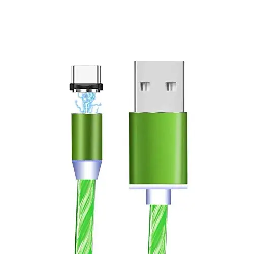 Fanshu 3 в 1 Магнитный USB кабель высокоскоростной USB для Micro type C зарядное устройство IOS кабель светодиодный свет для iphone Lightning Кабель