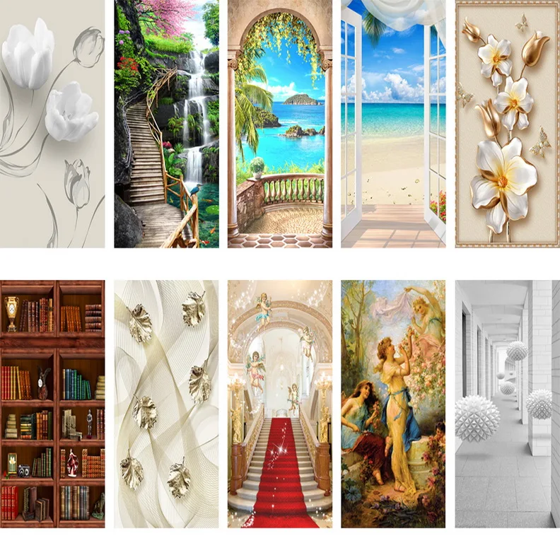 Дверная наклейка s Home Decor дверная оболочка настенная Настенные обои плакат