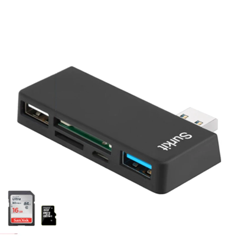Surkit usb Подставка для концентратора кардридер SD/TF micro SD Мульти 2 0/3 0 концентратор