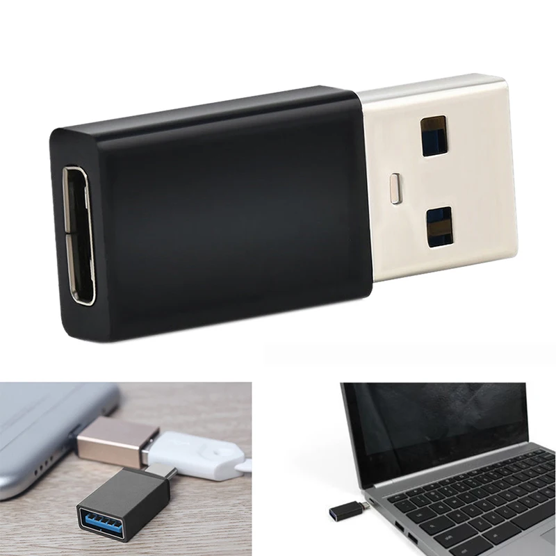 

USB-C USB 3.1 Type C Female to USB 3.0 Male Port Type-A Card Adapter Connects USB-A to USB-C devices
