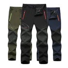 Мужские альпинистские брюки большого размера Softshell флисовые наружные брюки, брюки для треккинга, рыбалки, лагеря, восхождения, пешего туризма, лыж, теплые брюки для путешествий