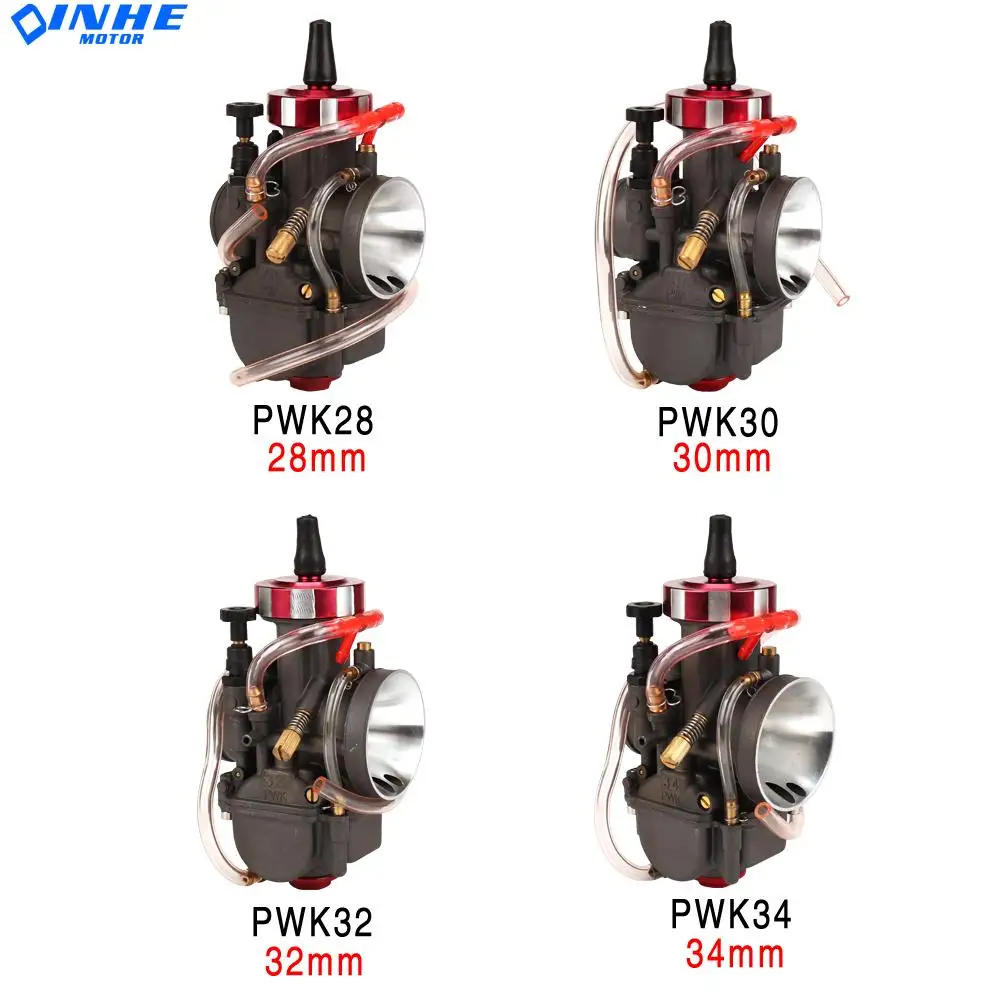 

Motorcycle 4T Engine Universal Carburetor Carb PWK 28 30 32 34mm For Keihin Modify Off Road Scooter UTV ATV With Power Jets