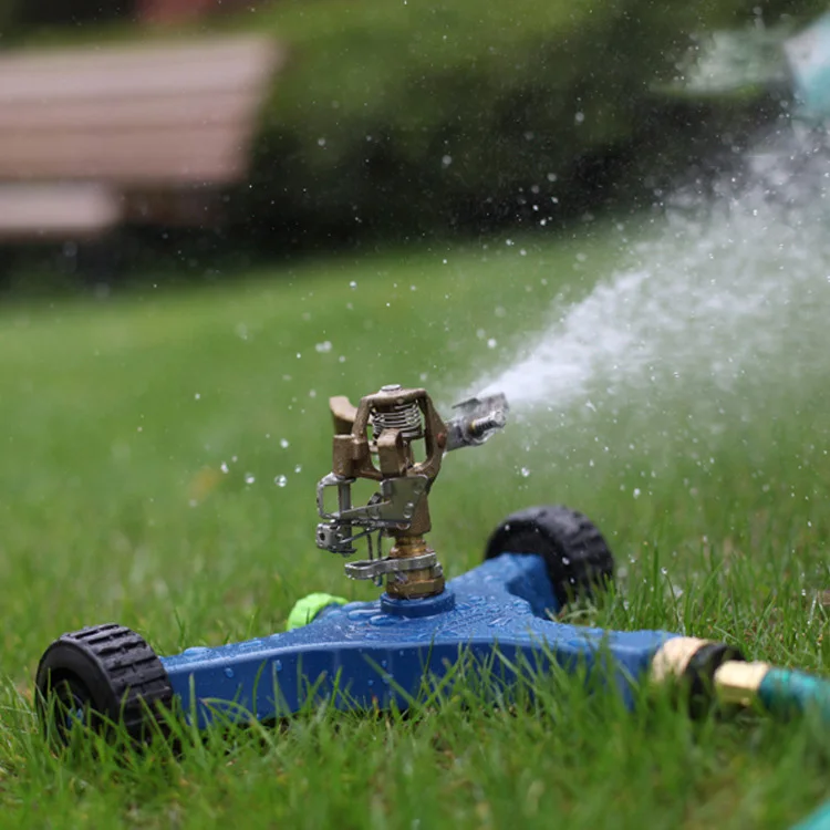 

THE NEW 2021 GARDENING TOOLS ALL METAL ROCKER ARM NOZZLE SPRINKLER LAWN SPRINKLER SPRAY PLANE BASE