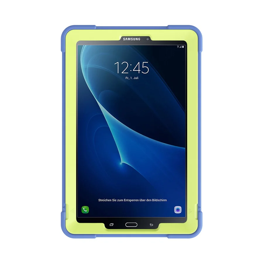 Силиконовый резиновый противоударный бронированный чехол для Samsung Galaxy Tab A A6 10,1 T580 T585 SM-T580 SM-T585C чехол для планшета+ Защитная пленка на экран+ подставка для ручек