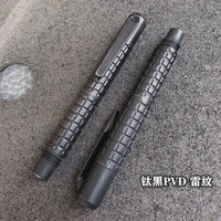 new 1 piece titanium alloy tactical pen with screwdriver for camping office