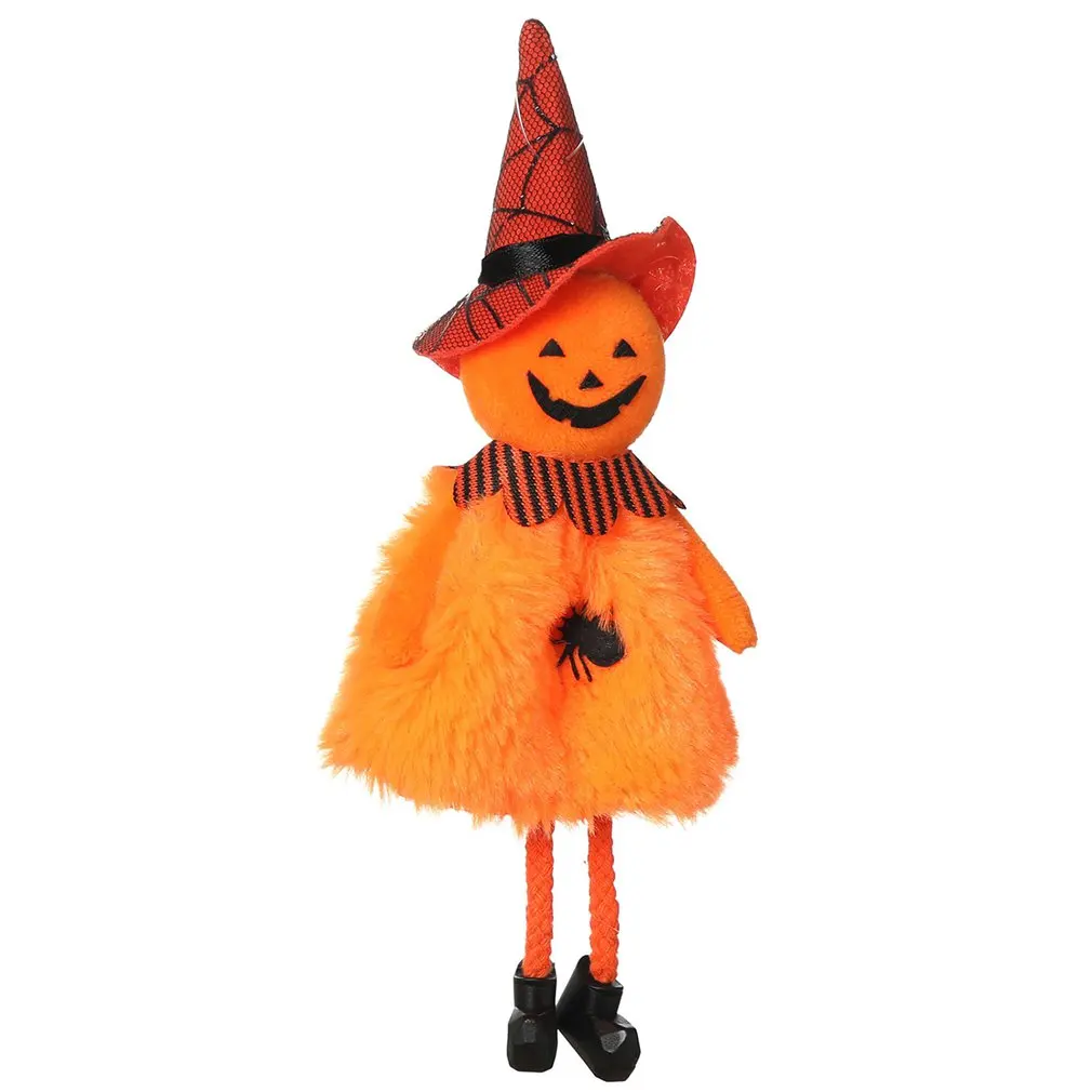 

Halloween Decor Hanging Ornaments Pumpkin Witch Black Cat Skeleton Round Body Belly Drop Halloween Decoration Dolls Kids Gift