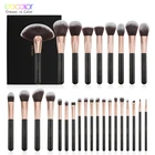 Docolor набор кистей для макияжа, розовое золото, Профессиональная Натуральная кисть для волос, пудра, тени для век, румяна, Кисть для макияжа, 10 шт.-29 шт.