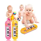 Музыкальное пианино для малышей, развивающая игрушка, подарок для раннего развития, 18,5*5,5*2 см, музыкальные игрушки случайного цвета для малышей