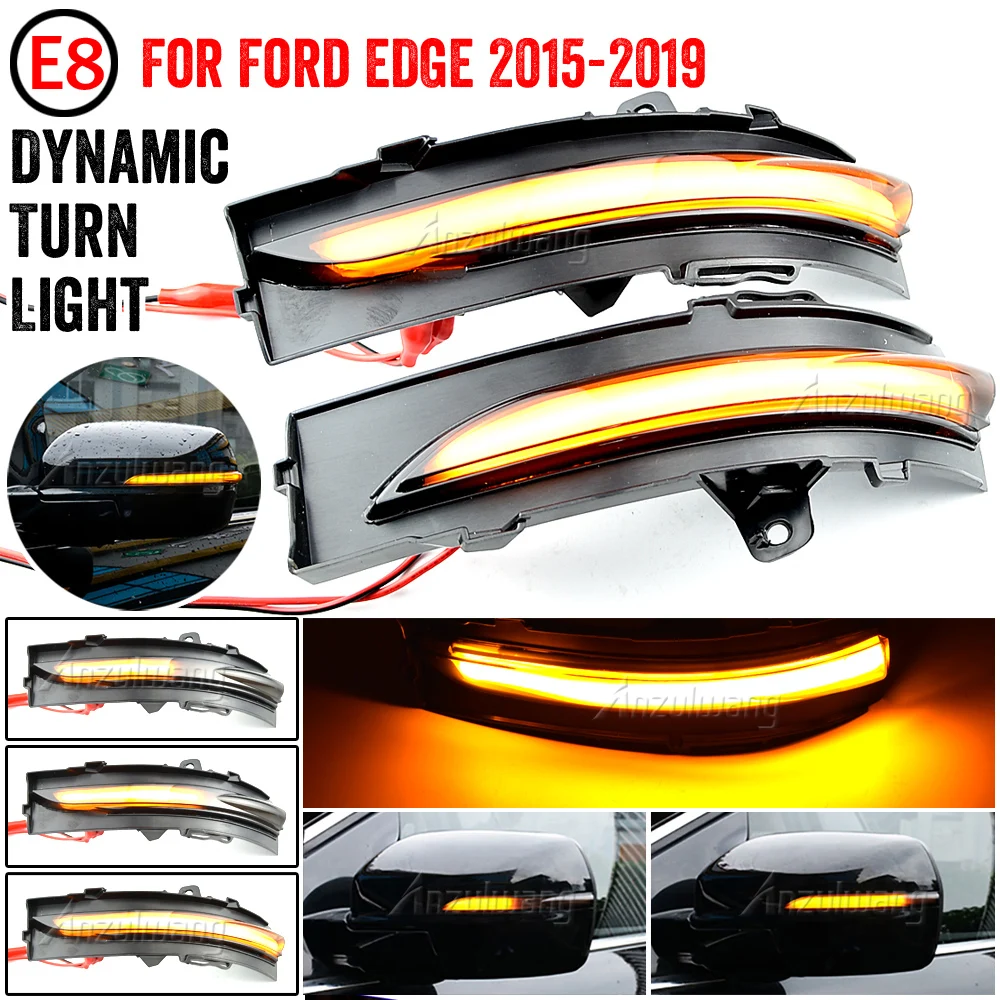 

Для Ford Edge светодиодный, динамический сигнал поворота, лампа-ретранслятор с боковым зеркалом, индикатор текущей воды, мигающий сигнал 2015, 2016, 2017, 2018, 2019