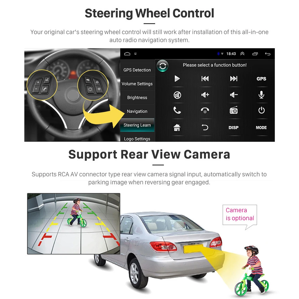 Автомагнитола Podofo 2 din Android 9 1 7 " 2Din GPS Wi Fi универсальная для volkswagena Nissan Hyundai