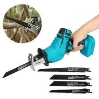 mini electric saw cordless reciprocating saw woodworking cutting diy power saws tool with 4 saw blades for 18v makita battery
