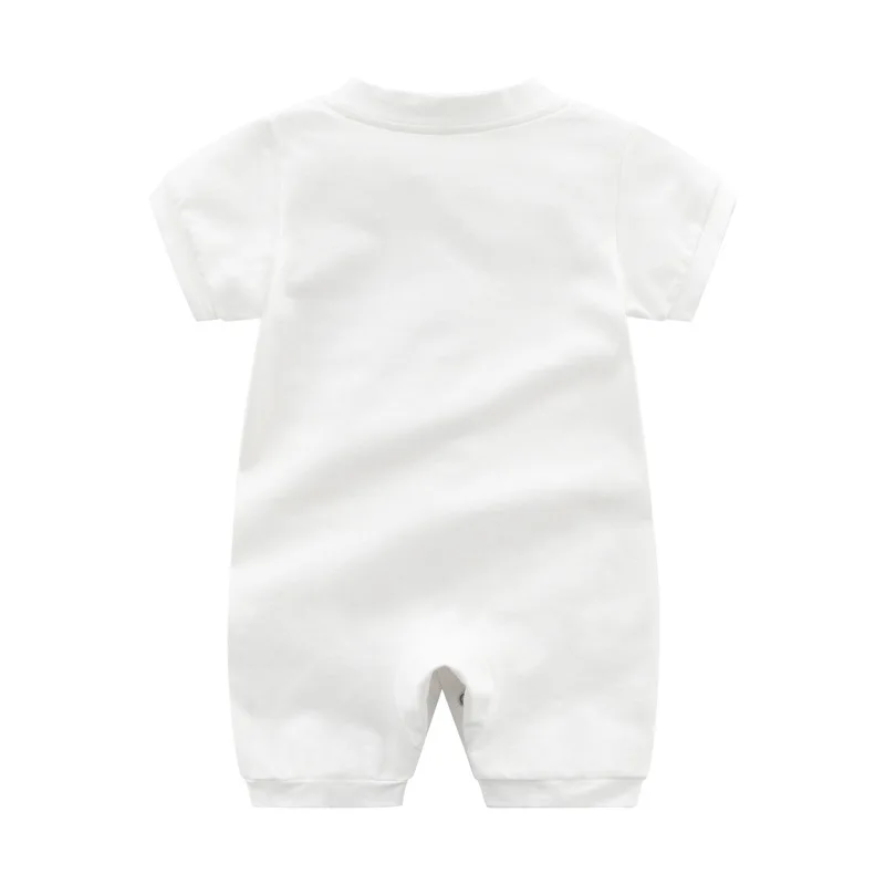 

New 2021 Summer Fashion Toddler Baby Girl Clothes Unisex Cotton Short-sleeved Section O-Neck New Born Baby Boy Pajama Romper
