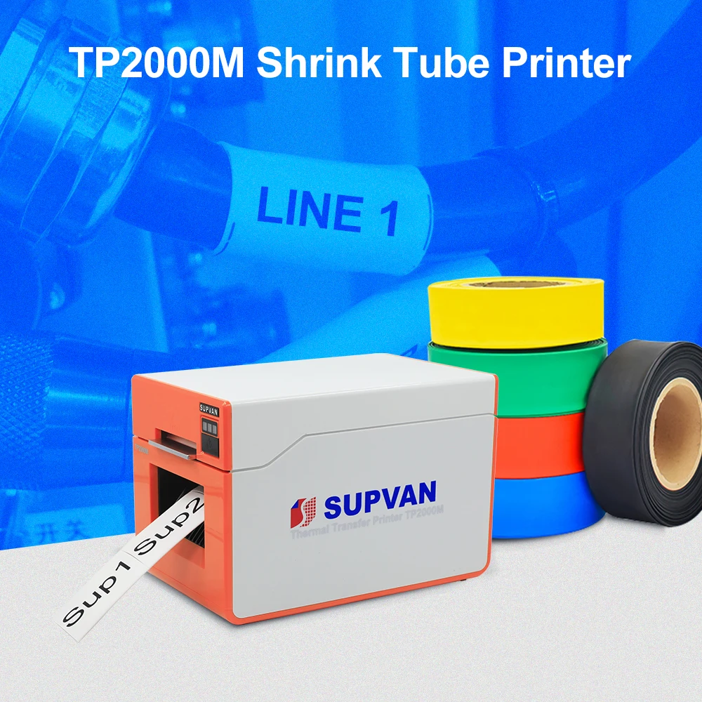 

Supvan Heat Shrink Tube Printer For Cable Sleeves Wire Markers Number Shrinkable Tube Printer Cable Marking Machine TP2000M