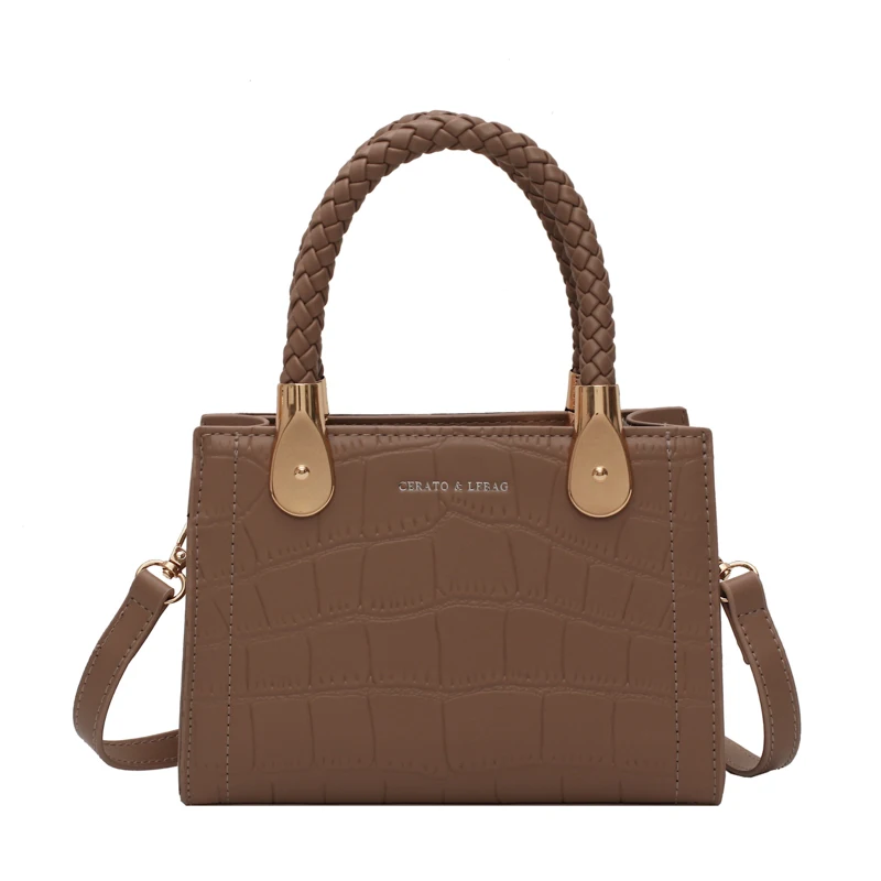 

Stone Pattern PU Leather Luxury Brand Crossbody Bag for Women 2021 New Fashion Female Handbags High Quality Shoulder Bags Purses