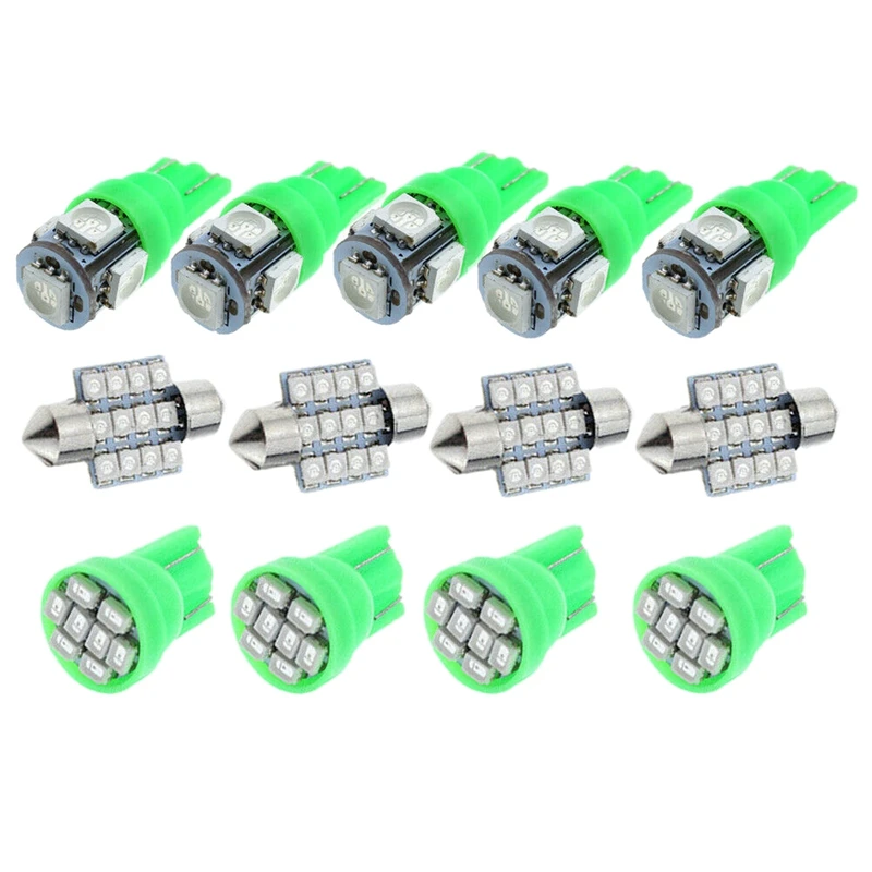 

13X Car LED Interior Inside Light Dome Car Accessories LED Lights Map Door License Plate Lights Accessories