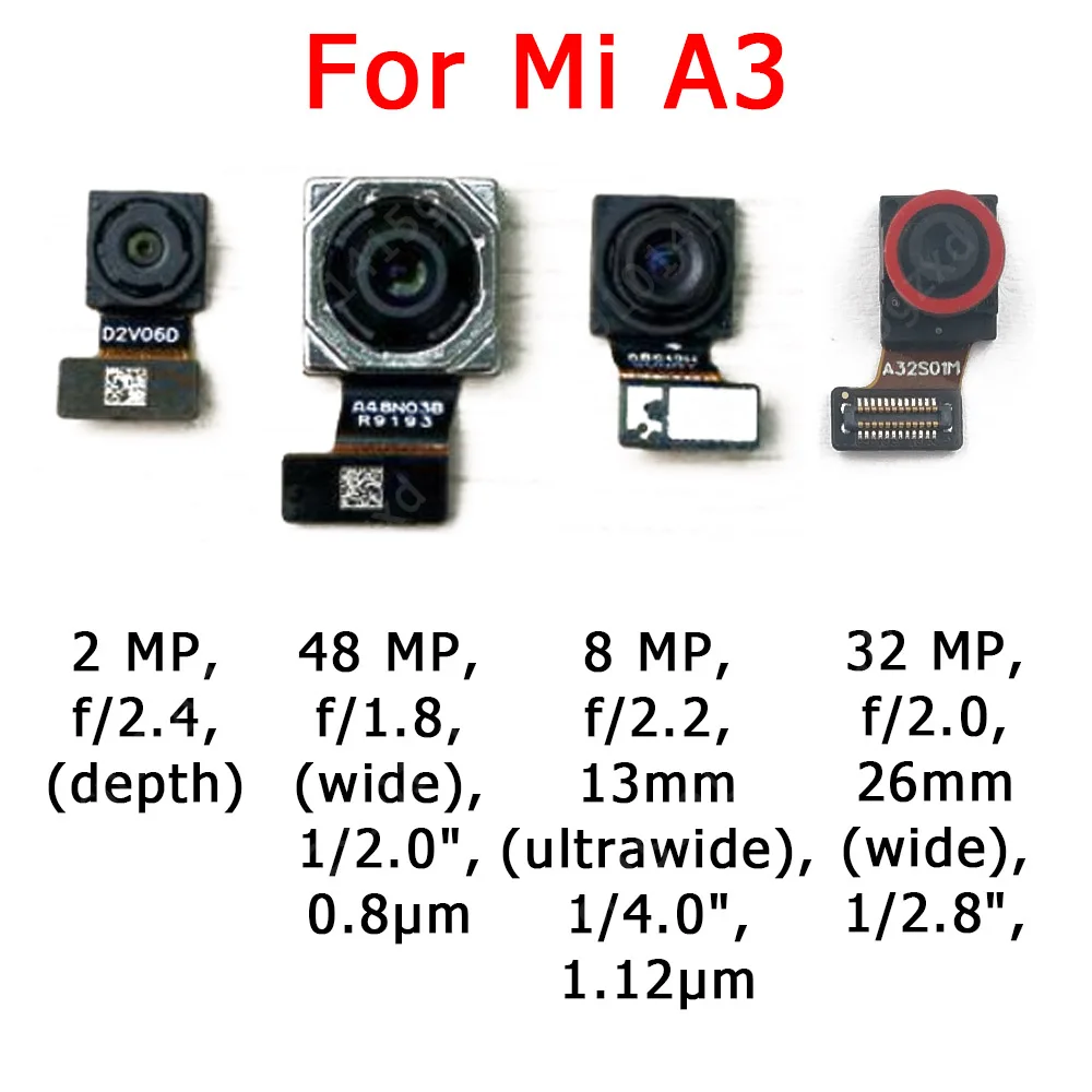Оригинальная фронтальная задняя камера для Xiaomi Mi A1 5X A2 Lite 6X A3 основная модуль Flex